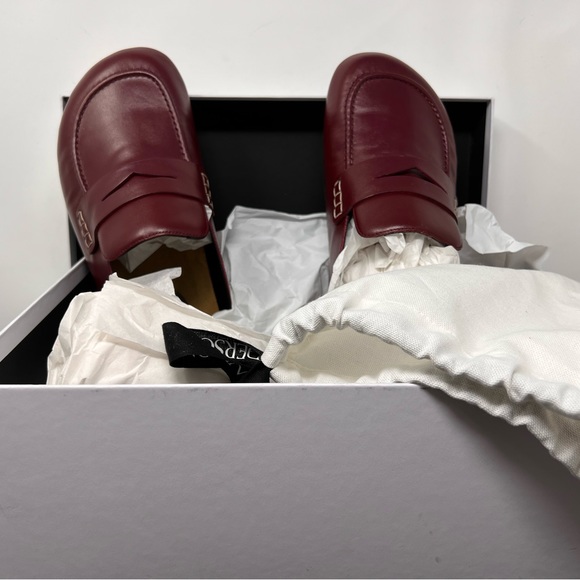 JW Anderson Dark Wine Colored Mules - Picture 3 of 11